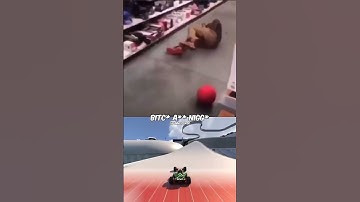 Bro gets hit by shopping cart 🛒 #funny #shorts