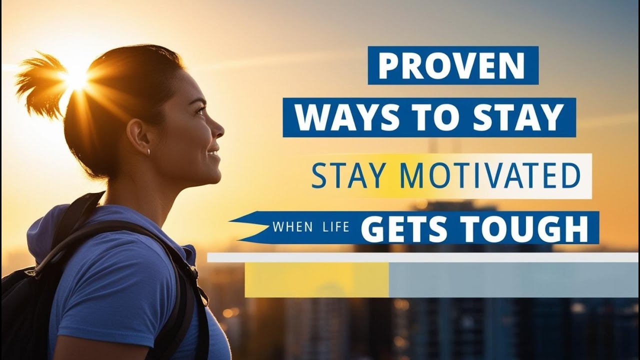 Proven Ways To Stay Motivated When Life Gets Tough - YouTube