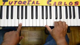 Video thumbnail of "Aunque otros canten para otros dioses - fernel monroy - Tutorial Piano Carlos"