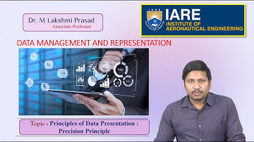 Principles of Data Presentation - Precision Principle by Dr. M Lakshmi Prasad