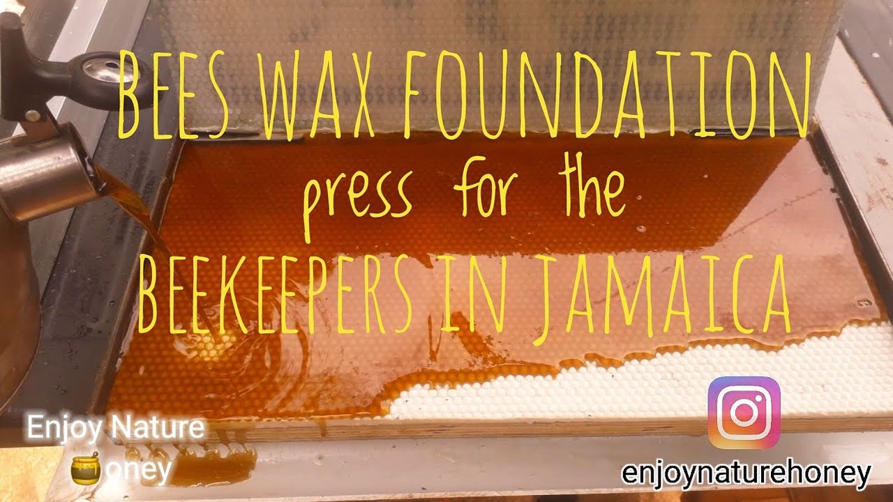 🌎 New version of beeswax "DIY foundation press" for sale available for