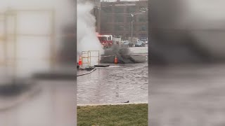 Cleveland Fire responds to underground electrical fire outside The Justice Center