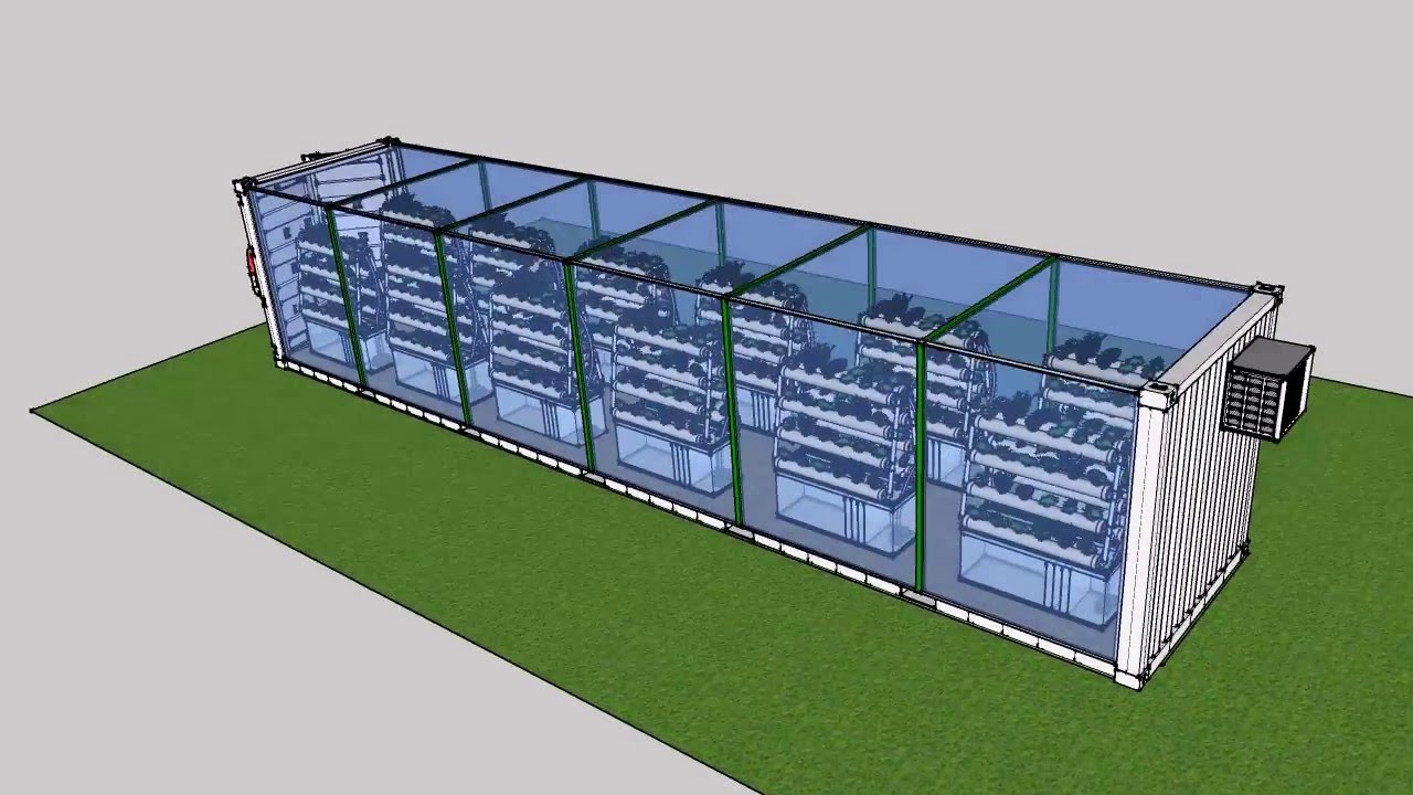 Serra piante coltivazione idroponica Container Shelter Box Produzione Vendita Noleggio