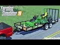 Mowing With Deere Mowers! | New Setup | Lawn Care | Weed Eater & Blower | 04 F350 | FS19