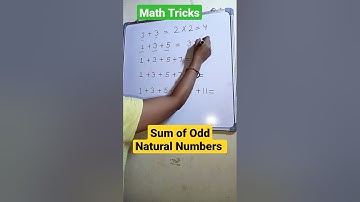 Sum of Odd Natural Numbers #maths #mathtricks #shorts #short #youtubeshorts #shortvideo #shortsvideo