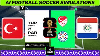 🇹🇷 TÜRKIYE vs PARAGUAY 🇵🇾🏆 FIFA World Cup 2026 ⚽ EA FC 26 Simulation screenshot 4