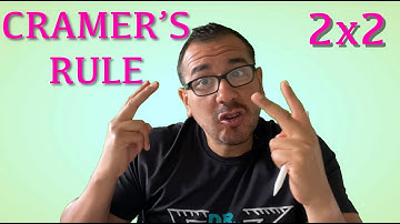 How to Solve a System of Equations Using Cramer’s Rule (2x2 System)