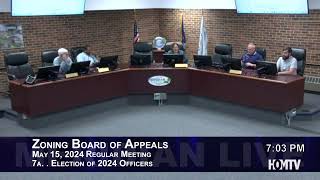 Meridian Township Zoning Board of Appeals Meeting - May 15, 2024