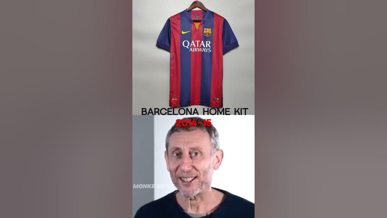 Reacting to Barcelona Home Kits #meme #viral #football #footballkits #messi  #ronaldo - YouTube