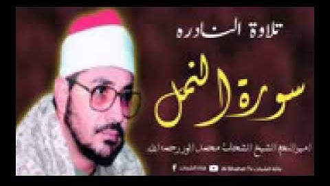 الشيخ الشحات محمد انور في تلاوة مباركة من سورة النمل/لاتنسونا بدعمكم للقناة وشكرا على الاستجابة