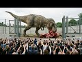ديناصور مفترس بيخرج من القفص بتاعو وبياكل اى شى في سكته ملخص ثلاثيه Jurassic Park 