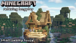 Minecraft Relaxing Longplay - Building a Small Swamp House (No Commentary) [1.17]