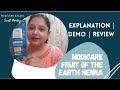 MODICARE FRUIT OF THE EARTH HENNA ( EXPLANATION + DEMO + REVIEW )  - MODICARE AZAADI WITH SWATI