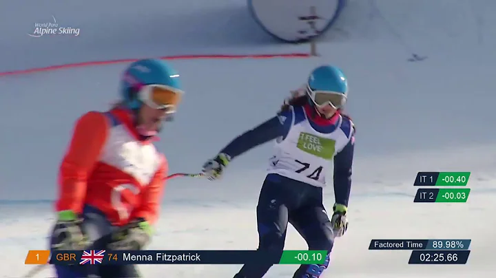 Menna Fitzpatrick, guide Jennifer Kehoe Giant Slal...