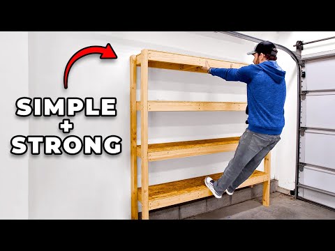 Super Efficient 2x4 Garage Shelves | DIY Garage Storage