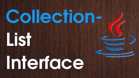 List interface in java