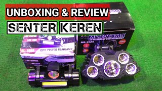 Unboxing dan Review Senter Kepala keren