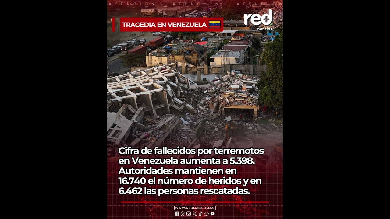 Terremoto en Venezuela: aumenta la cifra de fallecidos y el balance estremece