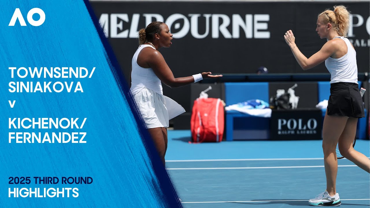Townsend/Siniakova v Kichenok/Fernandez Highlights | Australian Open 2025 Third Round