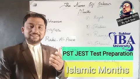 Islamic Months | PST JEST Test preparation