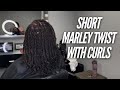 Short Marley Twist With Curls
