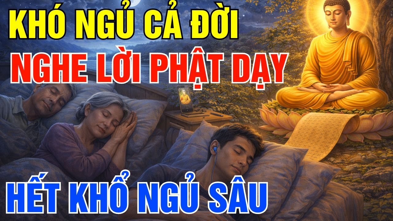 Mỗi Tối Nghe Lời Phật Dạy Này Trước Khi Ngủ Chữa Lành Tâm Trí, Hết Lo Âu, Ngủ Ngon Lạ Thường!