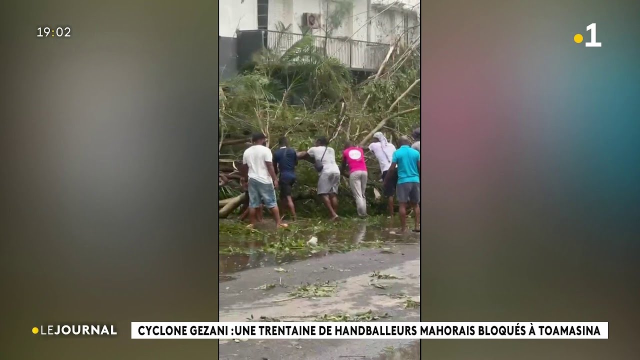 Cyclone Gezani : une trentaine de handballeurs mahorais bloqués à Toamasina