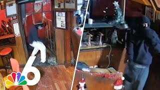 Man CAUGHT ON CAMERA breaking  into famed Miami Beach eatery for second time
