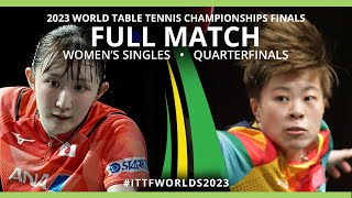 FULL MATCH | Hina HAYATA vs WANG Yidi | WS QF | #ITTFWorlds2023