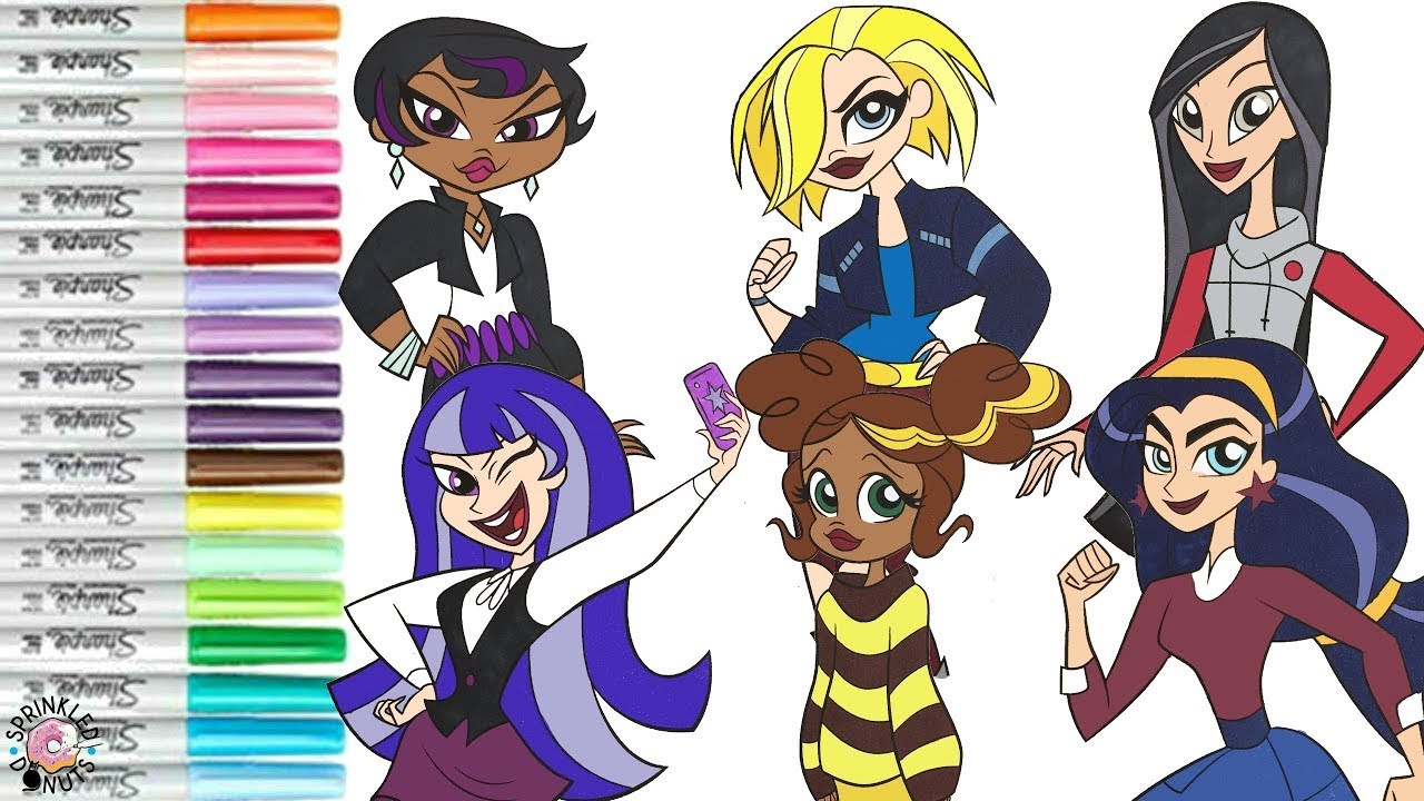 DC Super Hero Girls Coloring Book Compilation Wonder Woman Supergirl ...