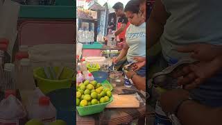 Lemon juice preparing beautifull lady in baga beach goa |Goa street foods|Beautiful girl | lemon