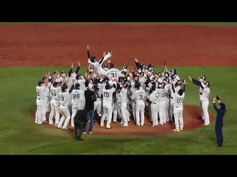 【2021年セ・リーグ　クライマックスシリーズ優勝胴上げ】
