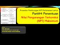 Prosedur Perhitungan IKP Perkerasan Lentur Part#4 Penentuan Nilai Pengurangan Terkoreksi NPT Maksimu