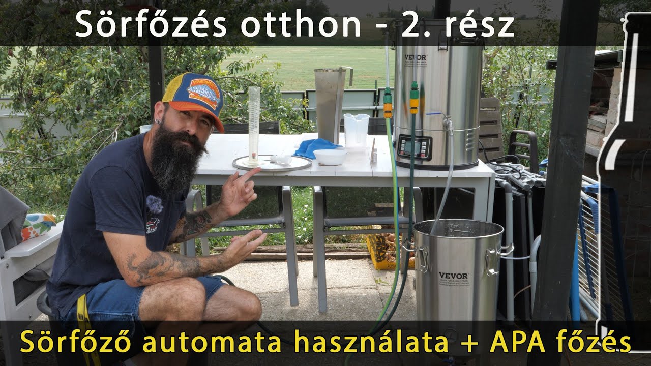 Sörfőzés otthon - 2. rész - sörfőző automata gép használata teszt bemutató + APA főzés, Vevor
