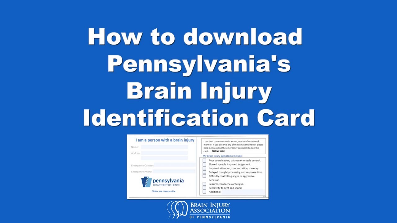 Brain Injury Identification Card