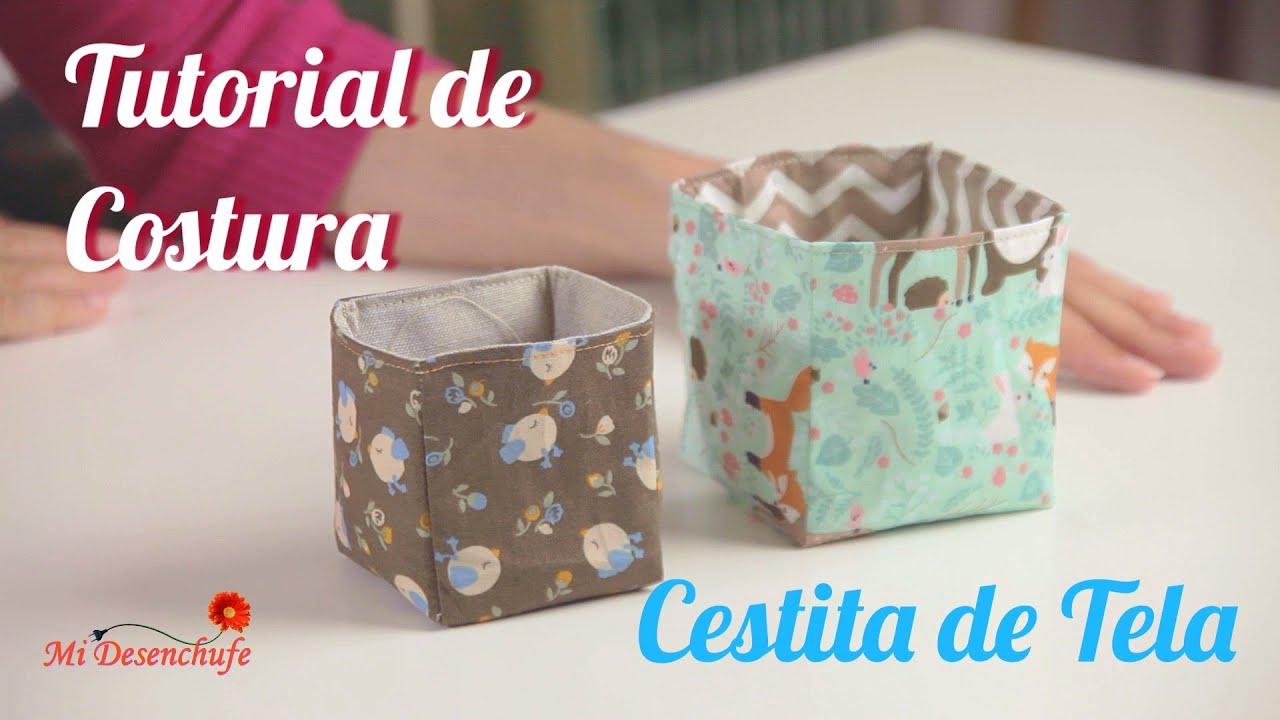 Tutorial de Costura #79  - Como hacer una Cesta de Tela - Fabric Box