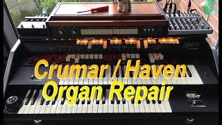 Crumar Haven vintage Organ Fix repair.