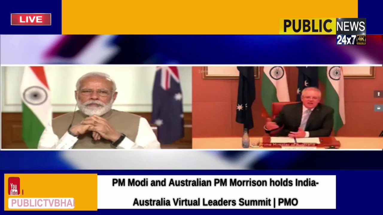 PM Modi and Australian PM Morrison holds India-Australia Virtual Leaders Summit | PMO