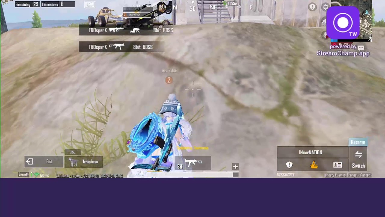 Broadcast powered by StreamChamp