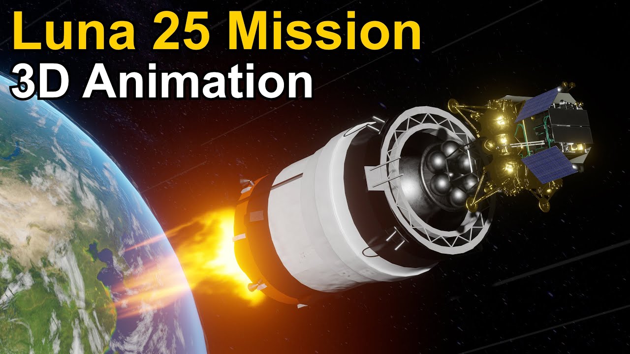 The Luna 25 Mission & How it Failed | Detailed 3D Animation