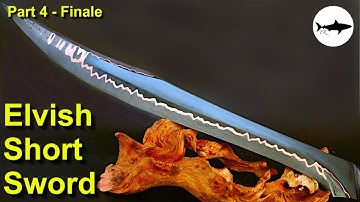 Copper Damascus Elven Short Sword - Part 4: Finale
