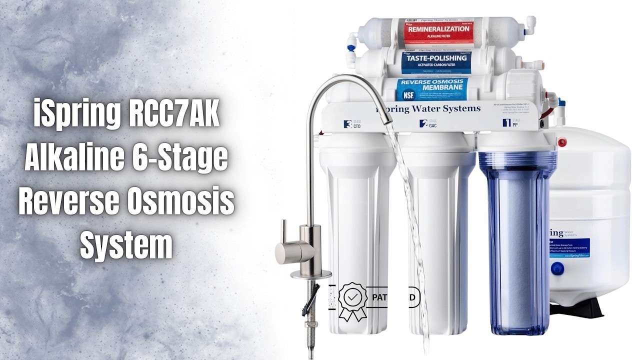 iSpring RCC7AK Water Filter 💧 6-Stage RO + Alkaline pH System | NSF ...