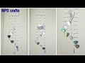 How to make Heart♥ wind chime with waste CD | DIY Room decoration ideas | Old cd craft | wall Hanger