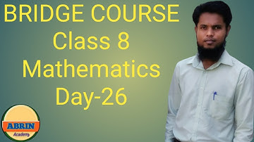 Class 8 | Bridge Course | Day-26 | Math | Urdu medium |
