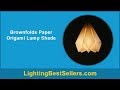 Brownfolds paper origami lamp shade