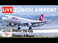 LIVE PlaneSpotting 🔴 #ZÜRICH AIRPORT (Kloten)