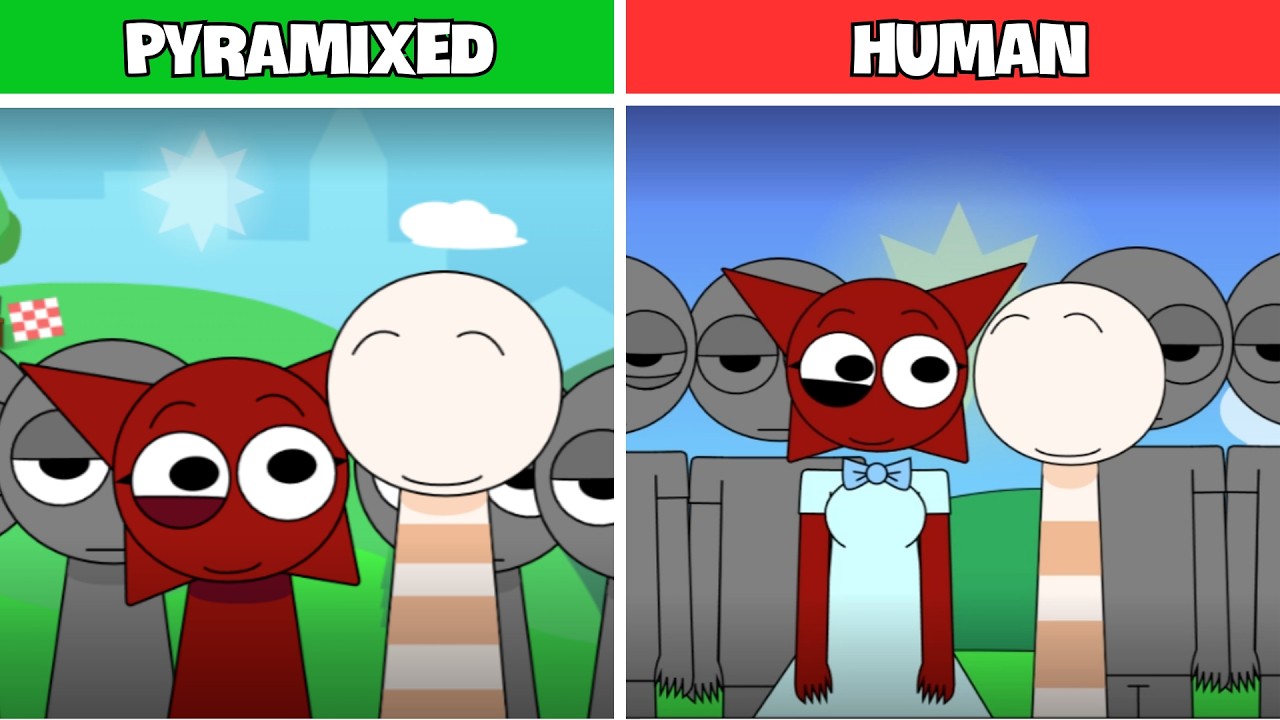 Sprunki - Pyramixed but Original VS Human | Sprunki OC - YouTube