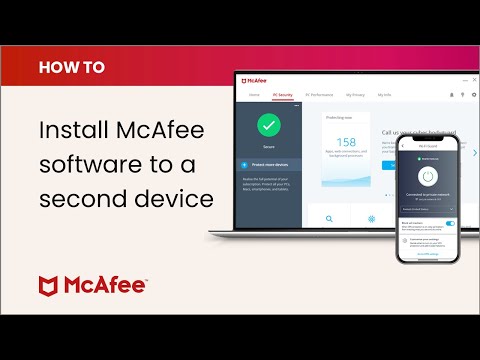 How to install your McAfee software to a second device