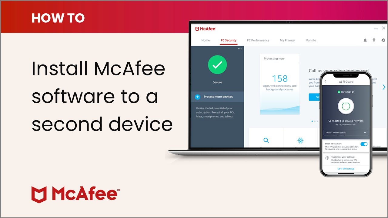 Cum adaug un alt dispozitiv la McAfee?