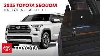 How to Use the Cargo Shelf System in the 2025 Toyota Sequoia | Toyota Drive-Off Essentials